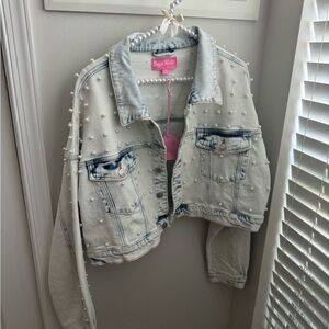 1X Cropped Denim Jacket Sugar Thrillz from DollsKill, NWT